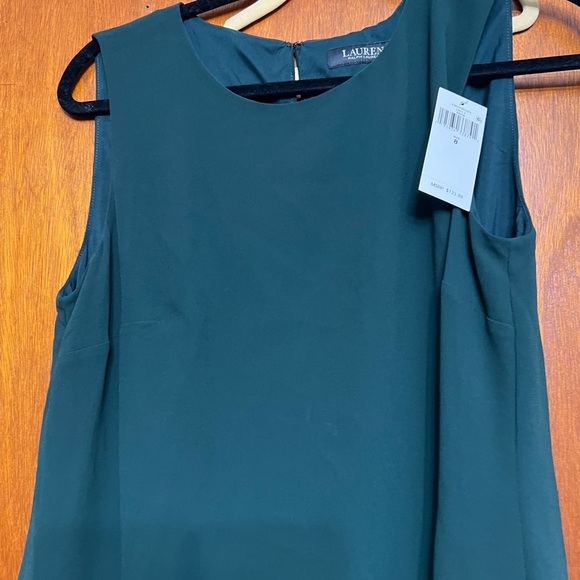 Green ruffled NWT size 8 Ralph Lauren dress. - Picture 2 of 6